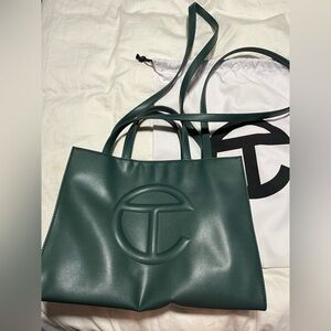 Medium Dark Olive Shopping Bag - Telfar - Used but great condition